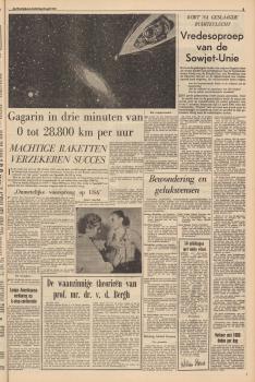 «De Waarheid» (Амстердам), 13 апреля 1961 года. - №86, с. 5