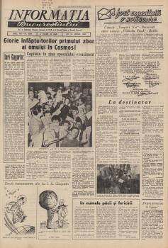«Informația Bucureștiului» (Бухарест), 13 апреля 1961 года. - №2393, с.1
