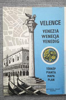 Туристский план Венеции на четырех европейских языках (венгерском, итальянском, польском, немецком). 