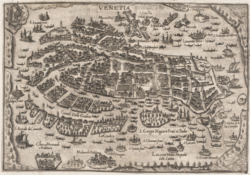 Перспективный план Венеции в атласе «Театр (Зрелище) городов Италии».