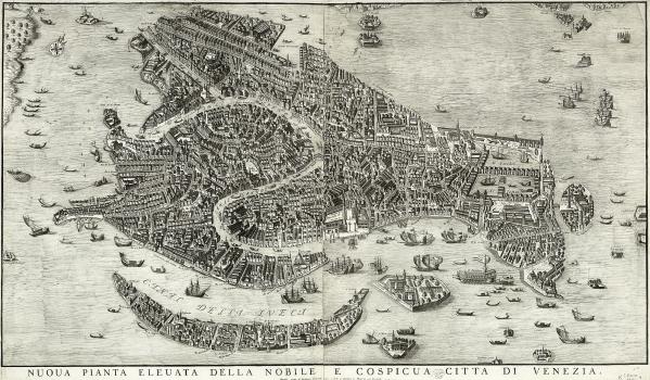 Bird’s-eye View of Venice, published by L. Furlanetto