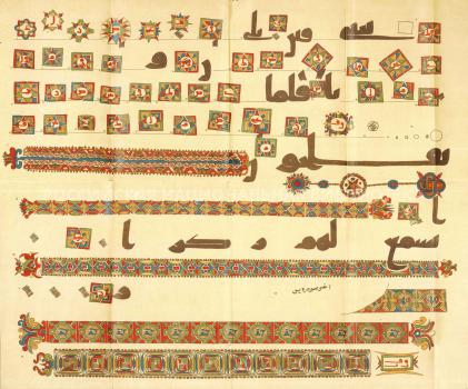Fig. 5b.  A.F.Shebunin. Kufic Koran of the Imperial St. Petersburg Library. SPb., 1891.