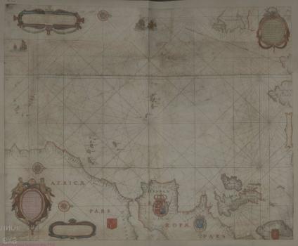 Paskaarte van de Westersche Zee vertonende de custen van Nederlandt, Vrancrijck, Engelandt, Spangien en Barbarien, mitsgaders dʹEijlanden van Canarien, Açores, Cabo Verde en Terra Neuva.
