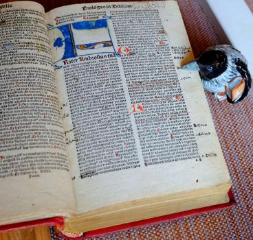 Biblia. Basel: Johann Froben, 27.VI.1491. 8°(GW  04269)