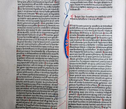 Duranti, Guillelmus: Rationale divinorum officiorum. [Basel: Michael Wenssler, non post 17.III.1476]. 2° (GW 9110)