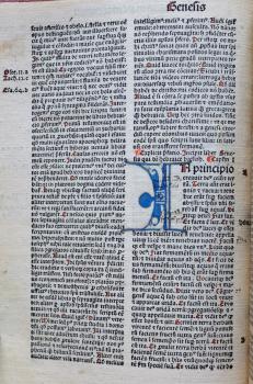 Biblia. Basel: Johann Froben, 27.VI.1491. 8°(GW 04269)