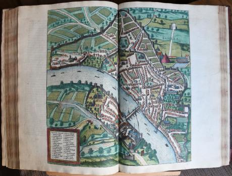 Bird’s-eye view of Basel. Braun & Hogenberg’s City Atlas. Volume 2