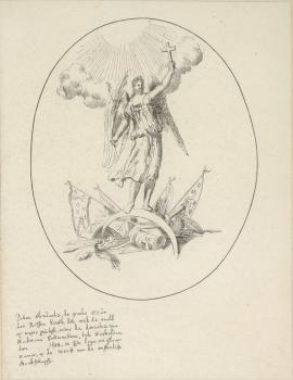 Adrian Schonebeck. Peter the Great. Allegory of the Victory of Christianity. 1698