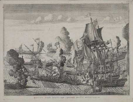 Alexey Zubov. Battle of Gangut.  1715