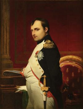 Paul Delaroche. Portrait of Napoleon in his Study. 1838.
