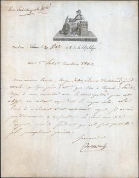 Napoleon Bonaparte. Letter to the State Counselor Claude Louis Petiet.