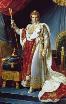 François Gérard. Portrait of Napoleon I in his Coronation Robes. C. 1804.