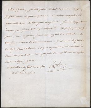 Napoleon I. Letter to Marshal Ney. March 7, 1807 Ostroda