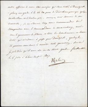 Napoleon I. Letter to General Rapp. June 6, 1807 Finkenstein