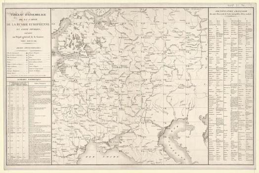 Carte de la Russie Européenne. 1812. 