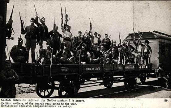 Belgian Soldiers Going to War. 