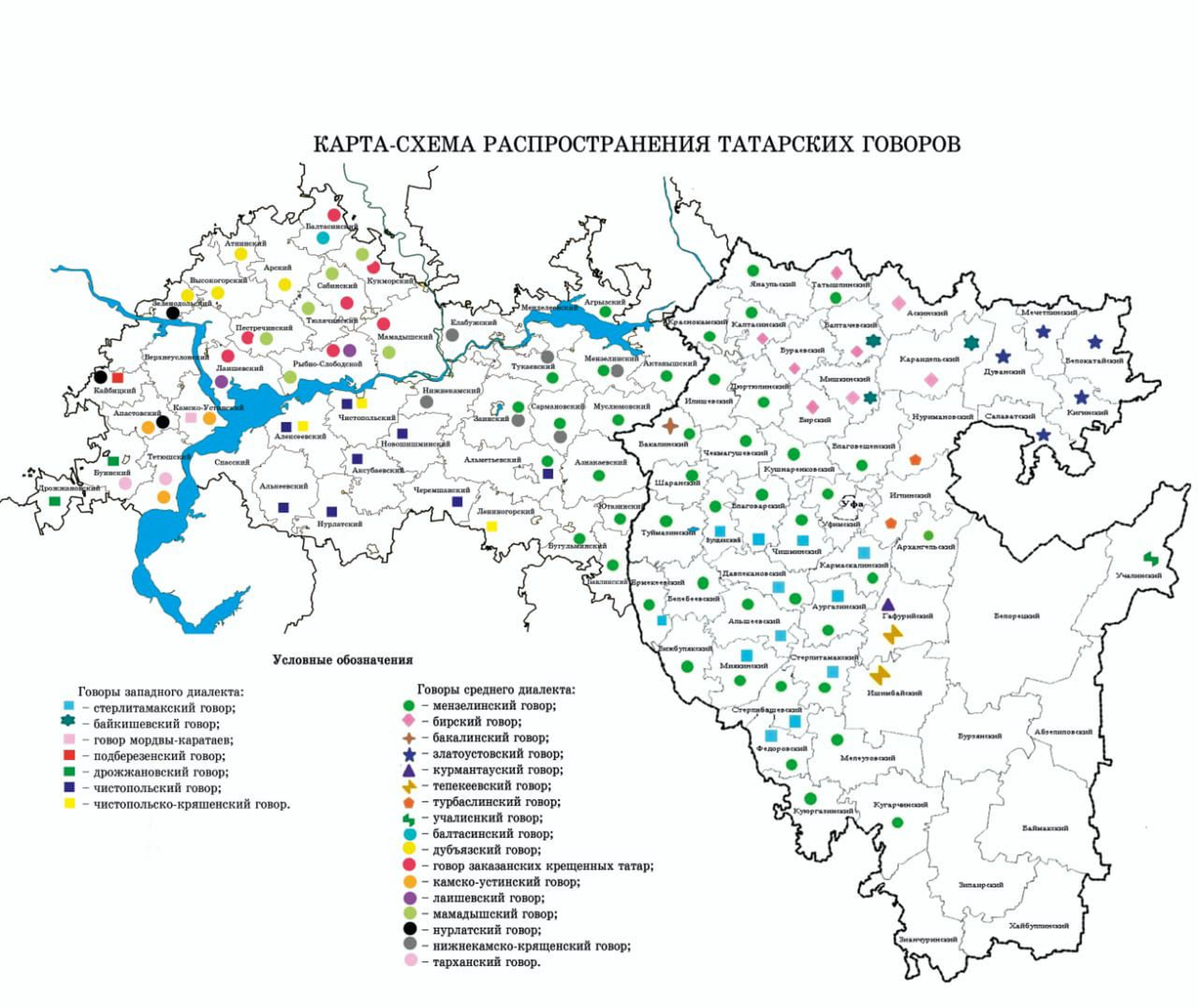 Татарстан И Башкортостан На Карте