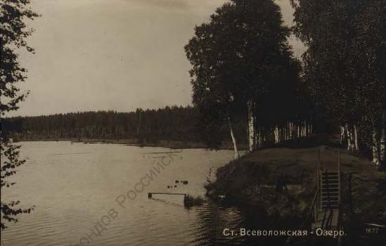 Станция Всеволожская. Озеро.