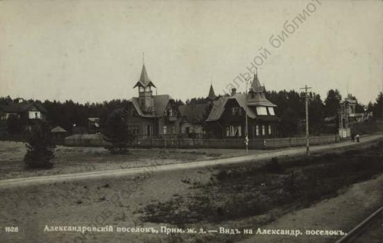 Александровский поселок, Прим. ж. д. Вид на Александровский поселок
