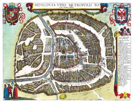 Moscovia urbs metropolis totius Russiae Albae. - [Cöln, 1617].