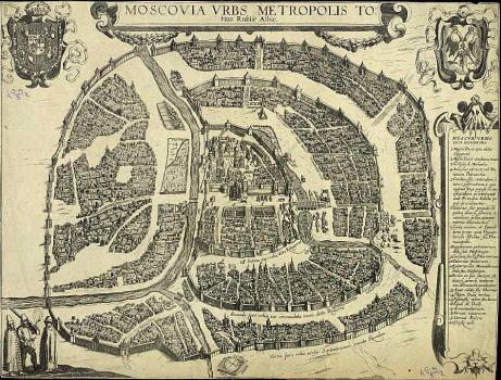 Moscovia urbs metropolis totius Russiae Albae. − [Cöln, p. 1617].
