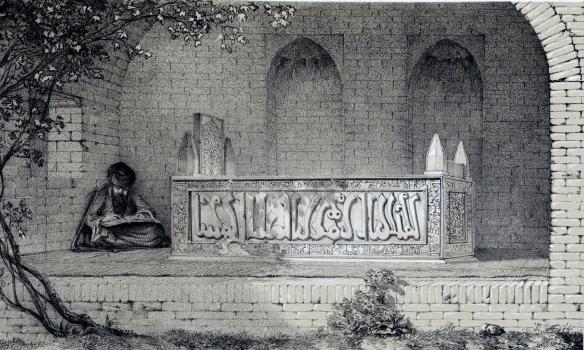 Шираз. Гробница Саади в XIX в. 
