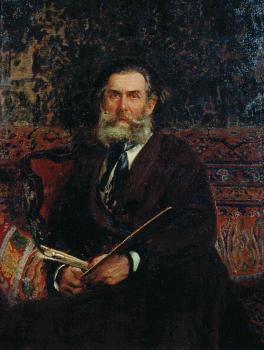И. Е. Репин. Портрет А. П. Боголюбова. 1876. 
