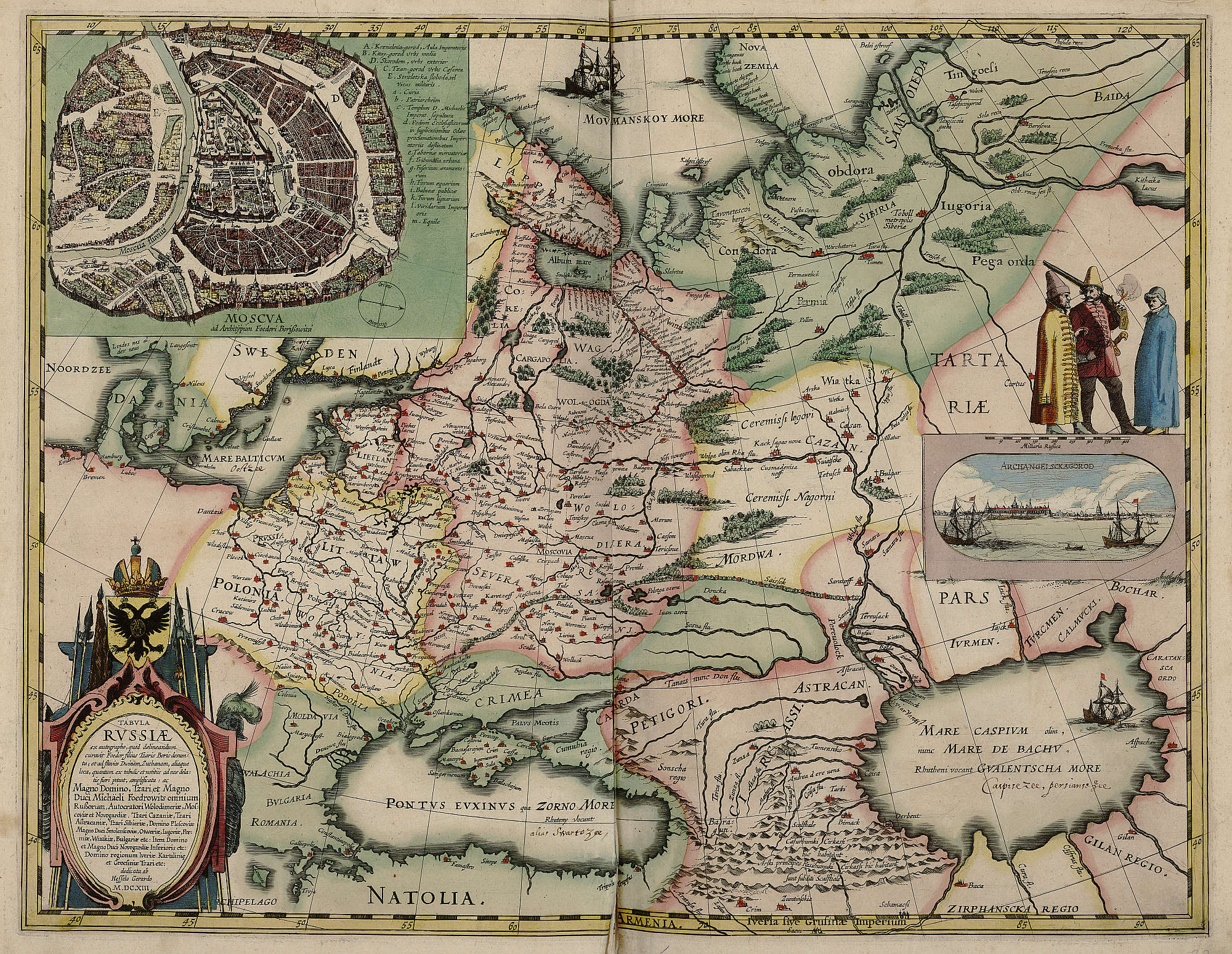 Карта России, 1619 г.