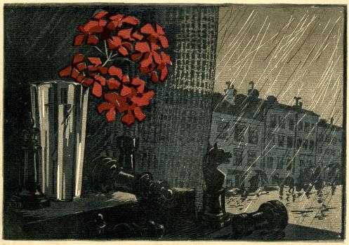Н. К. Фан Дер Флит. Натюрморт - шахматы. 1926
