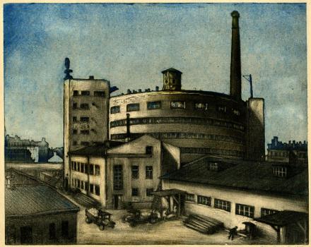 E. S. Kruglikova. Bread-baking Plant in the Barochnaya /Baroque/ street. 1937