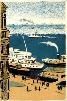 A. S. Vedernikov. Pier on the Makarov Embankment. 1966