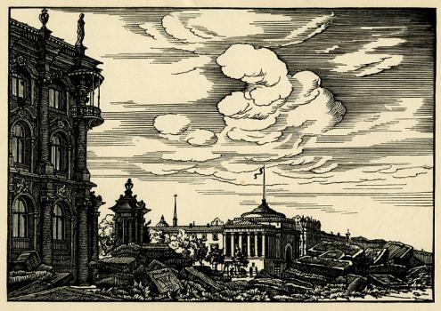 P. A. Shillingovsky. Winter Palace  and the Admiralty. 1923