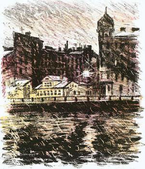 Alexander Mazhuga. November. Nobels House on the Petrograd Side. 1999