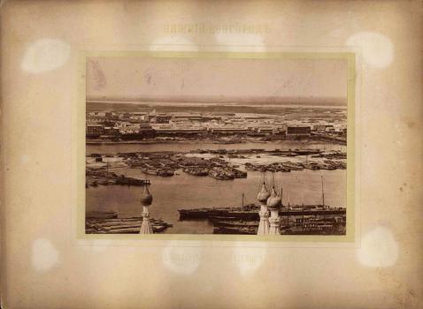 А. О. Карелин. Нижний Новгород. Вид на ярмарку. 1880-е.